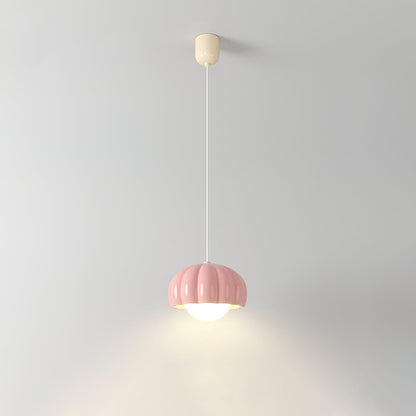 Creamy Pumpkin Pendant Light