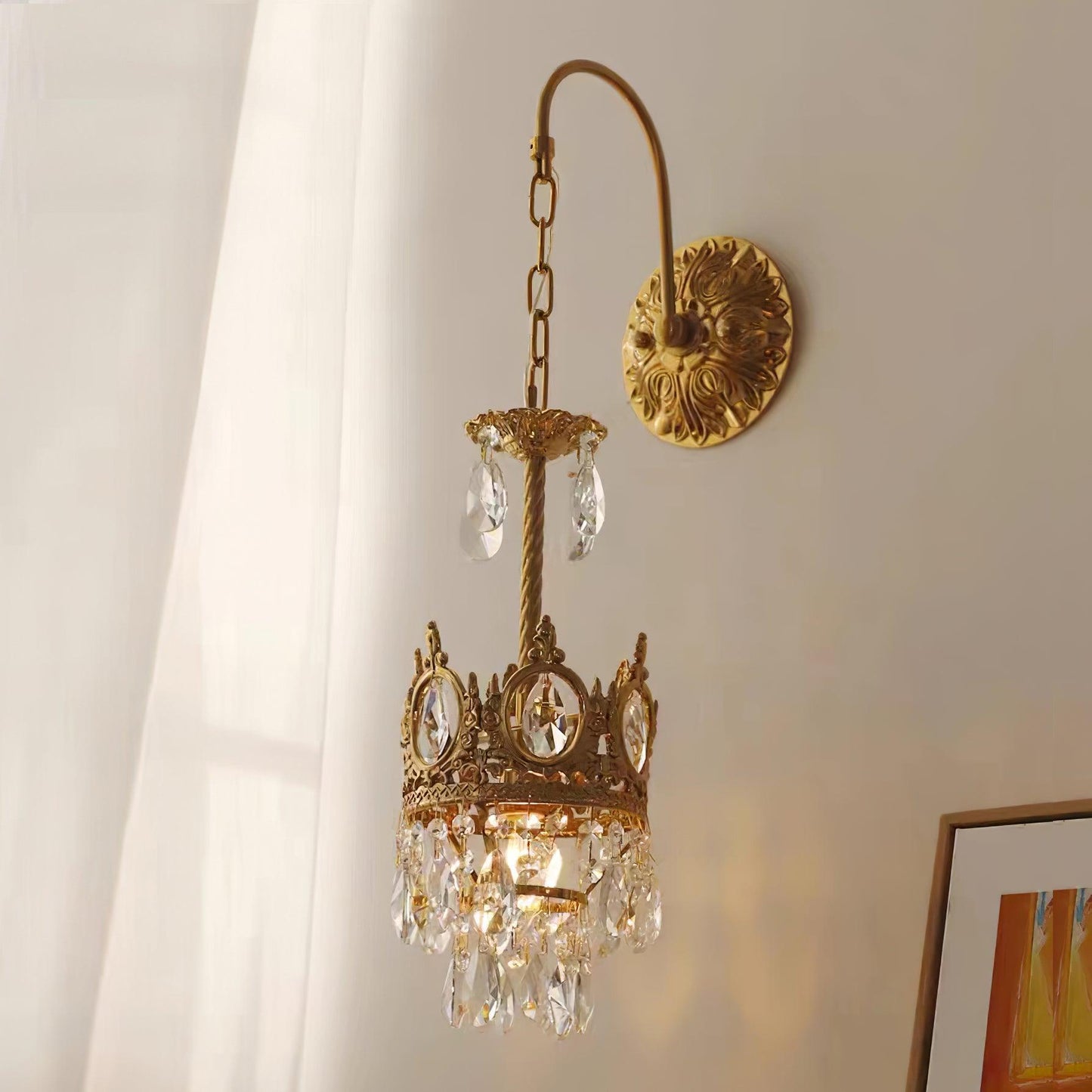 Crystal Crown Sconce