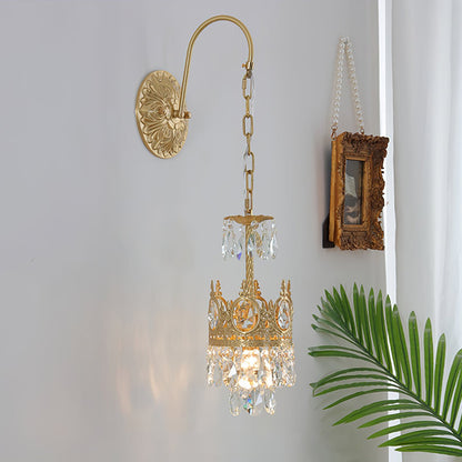 Crystal Crown Wall Light