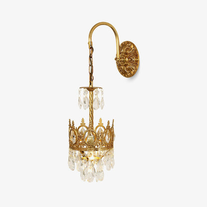 Crystal Crown Wall Light