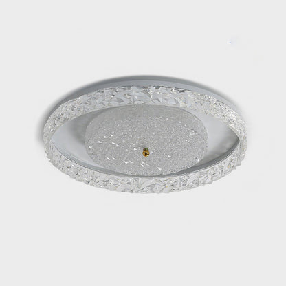 Deckenlampe mit Kristalleinlage