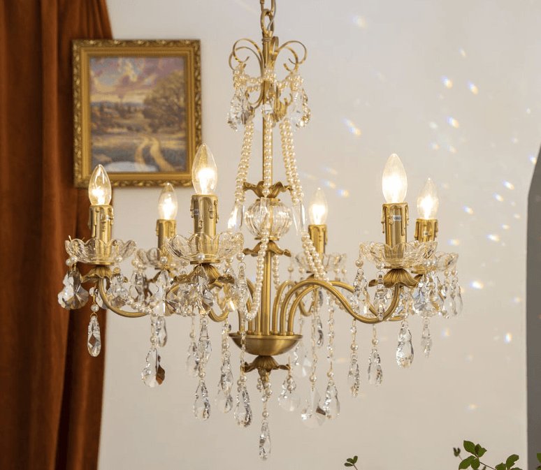 Crystal Pearl Chandelier