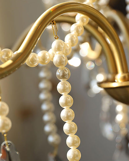 Crystal Pearl Chandelier