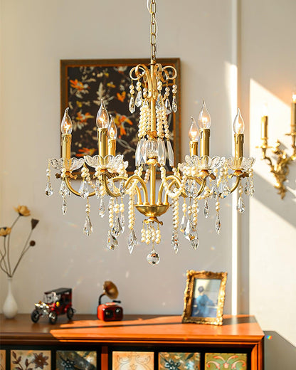 Crystal Pearl Chandelier