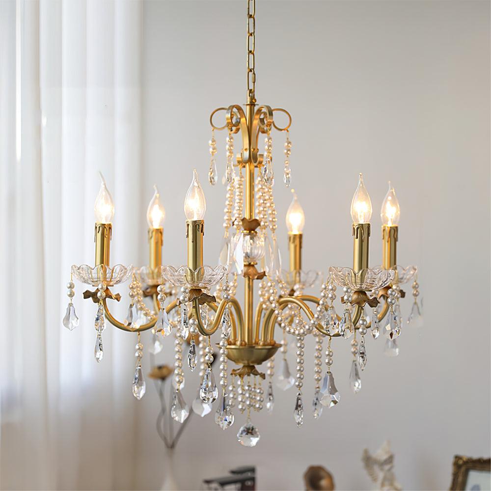 Crystal Pearl Chandelier