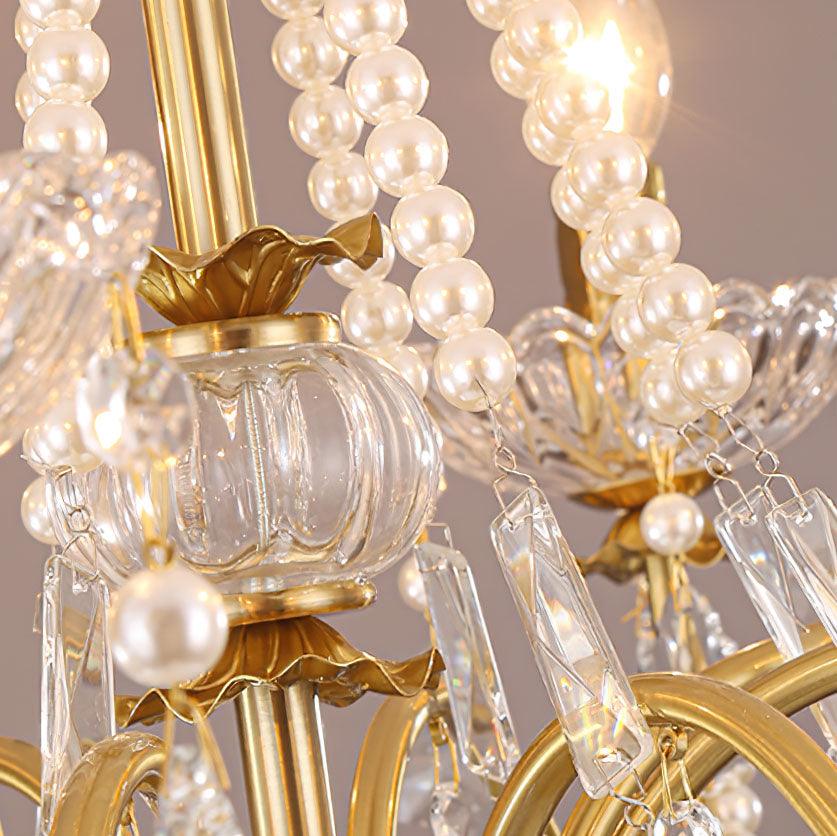 Crystal Pearl Chandelier