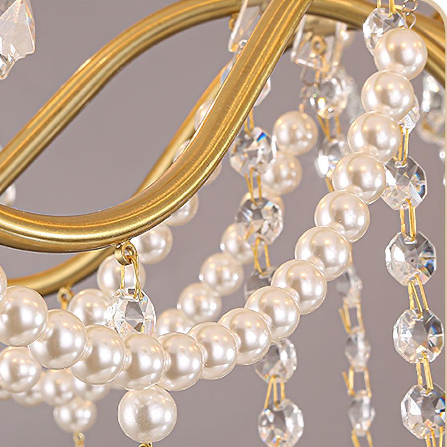 Crystal Pearl Chandelier