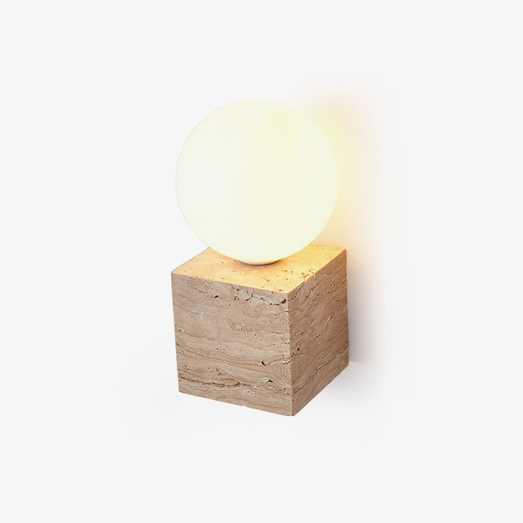 Cube Stone Wall Lamp