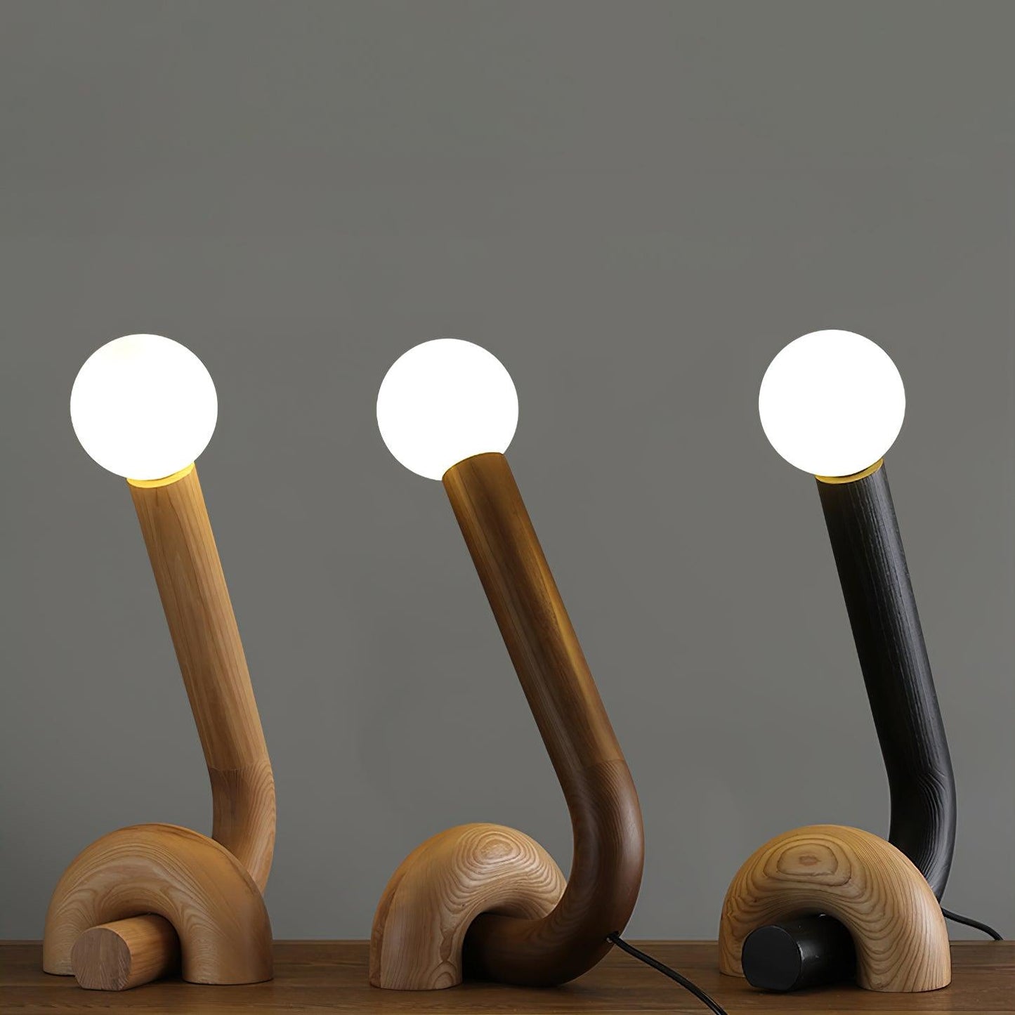 Curled Table Lamp