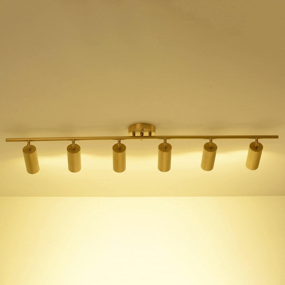 مصباح السقف من سلسلة النحاس الاسطواني