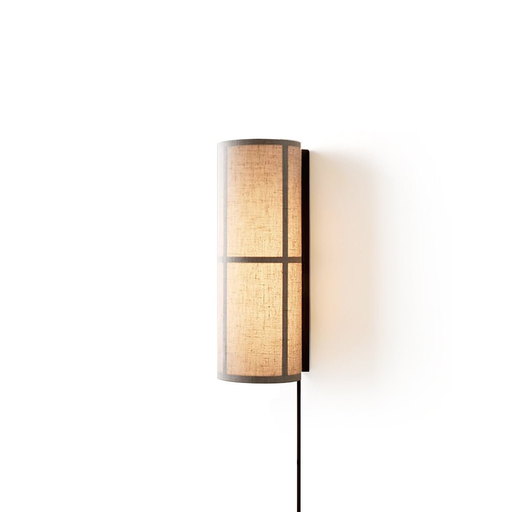 Cylinder Fabric Plug-in Wall Lamp