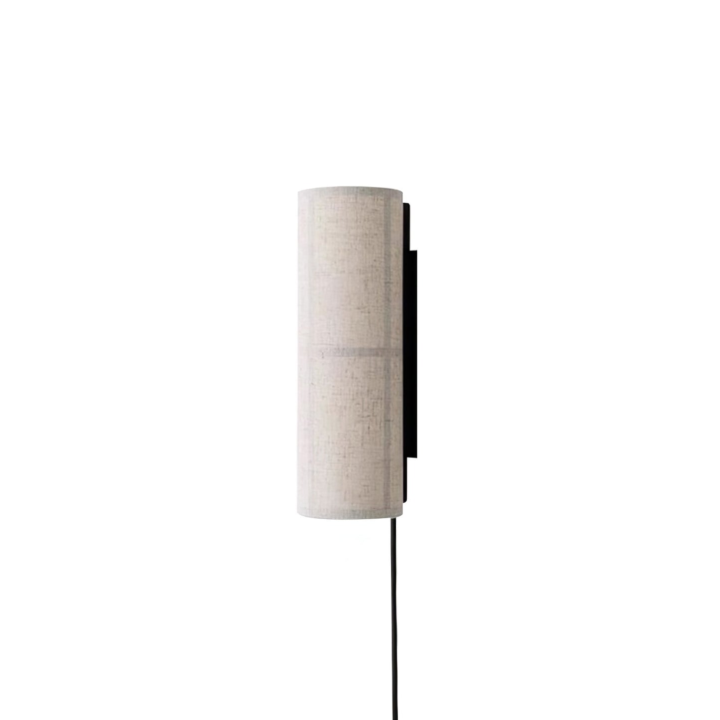 Cylinder Fabric Plug-in Wall Lamp