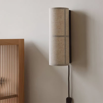 Cylinder Fabric Wall Lamp