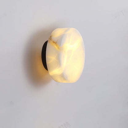 Cylindrical Alabaster Wall Light