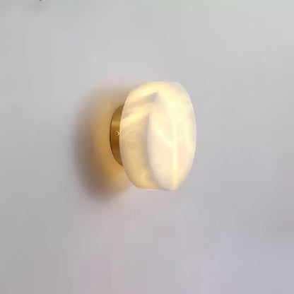 Cylindrical Alabaster Wall Light