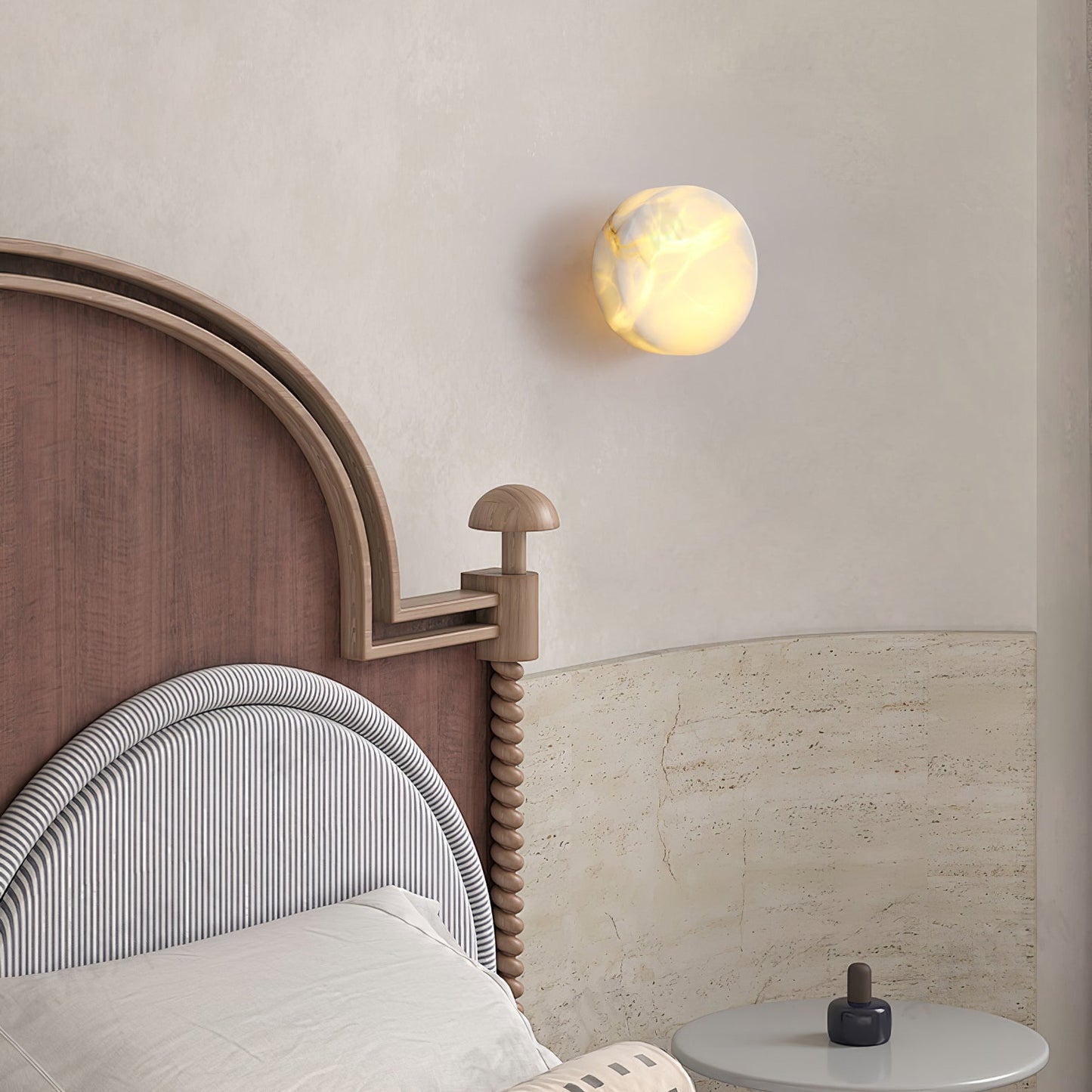 Cylindrical Alabaster Wall Light