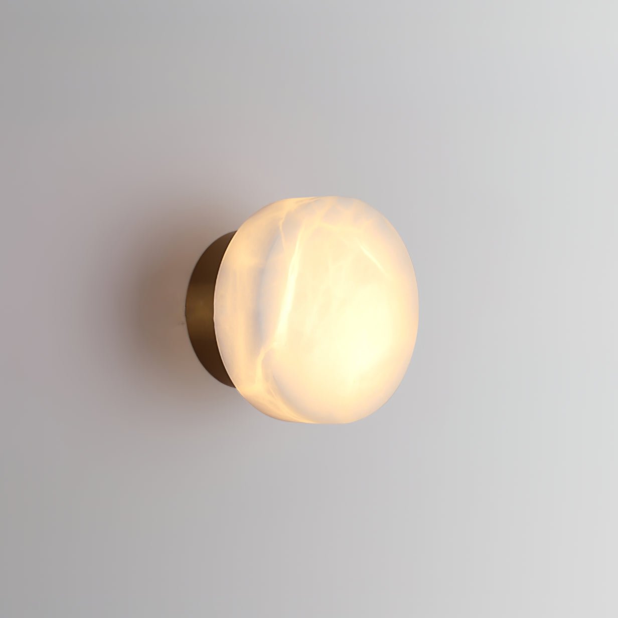 Cylindrical Alabaster Wall Light