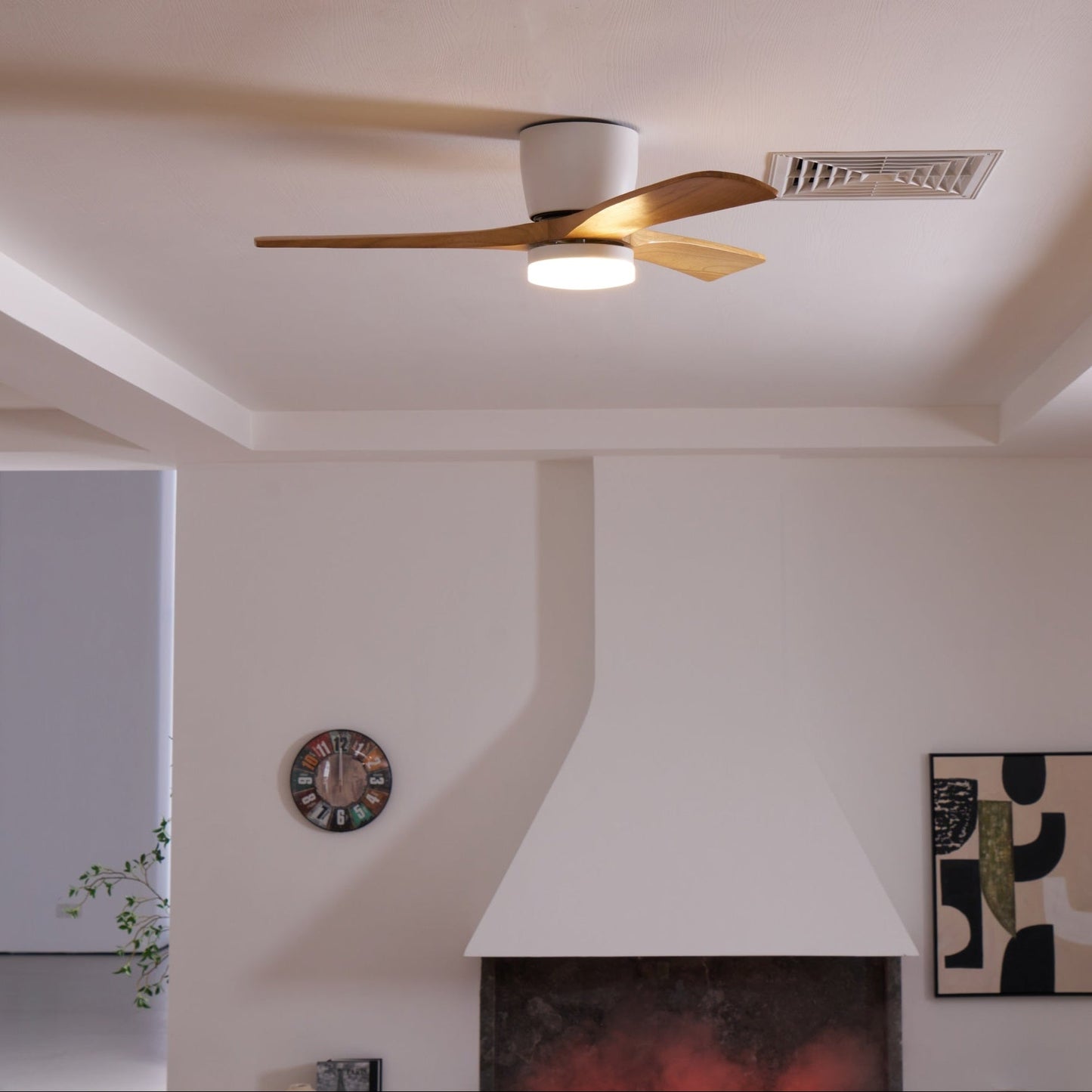 Nordic Wooden 42"/48"/52" Ceiling Fan Light