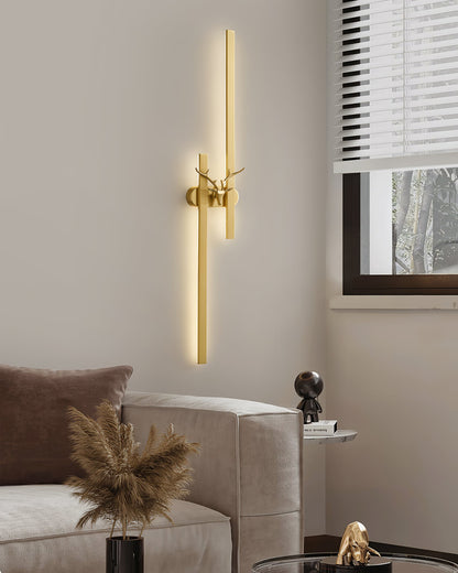 Deer Brass Wall Lamp