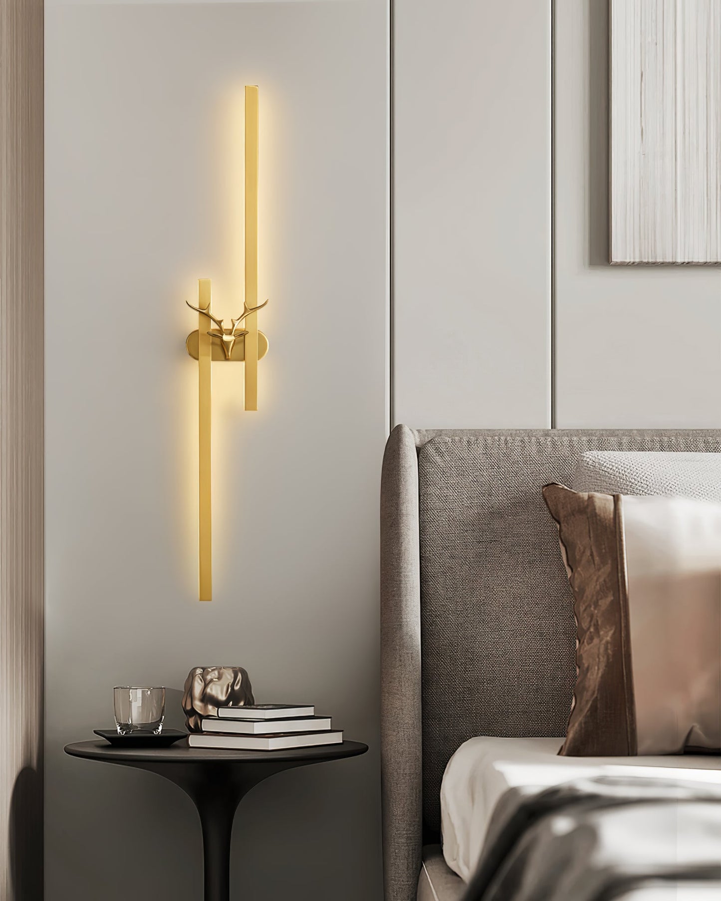 Deer Brass Wall Lamp