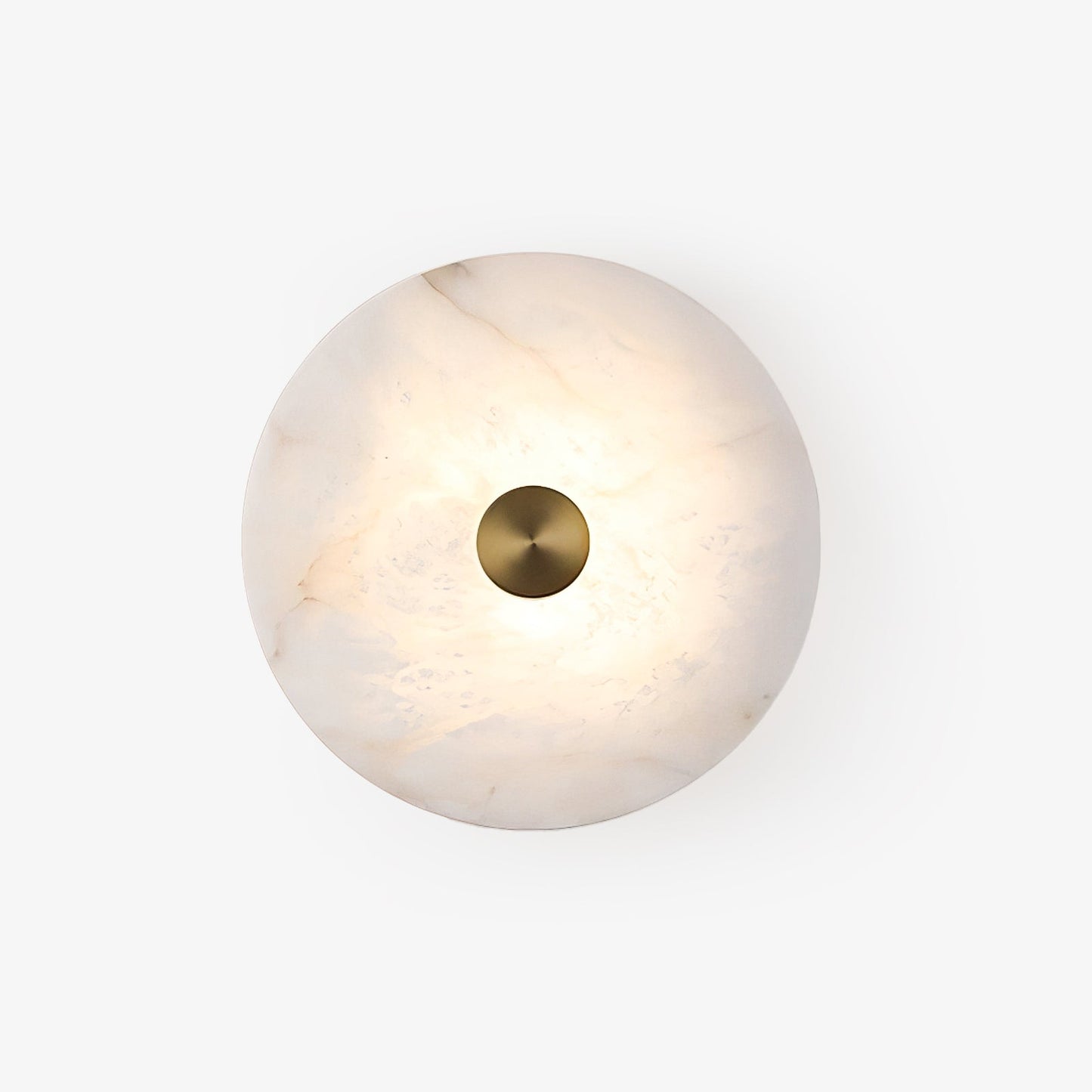 Disc Shaped Alabaster Wall Light