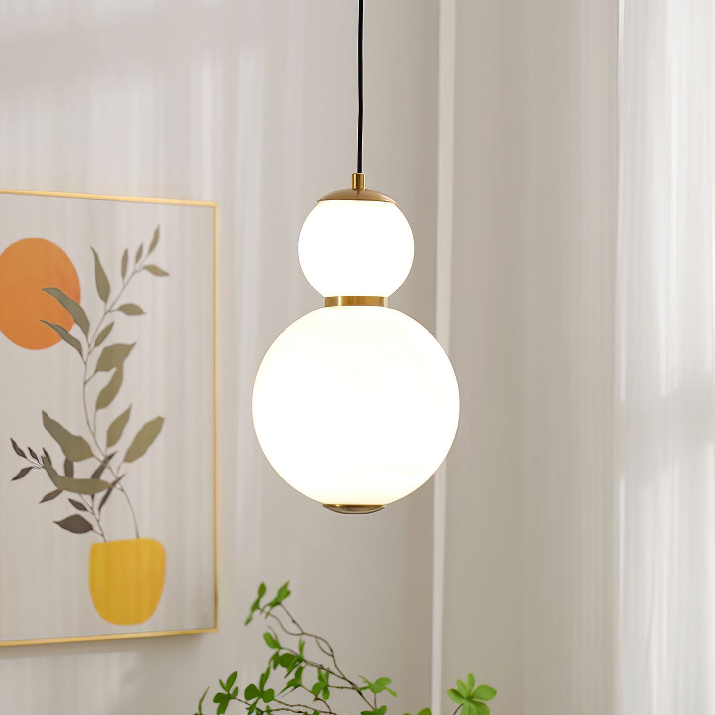 Double Globe Pendant Lamp