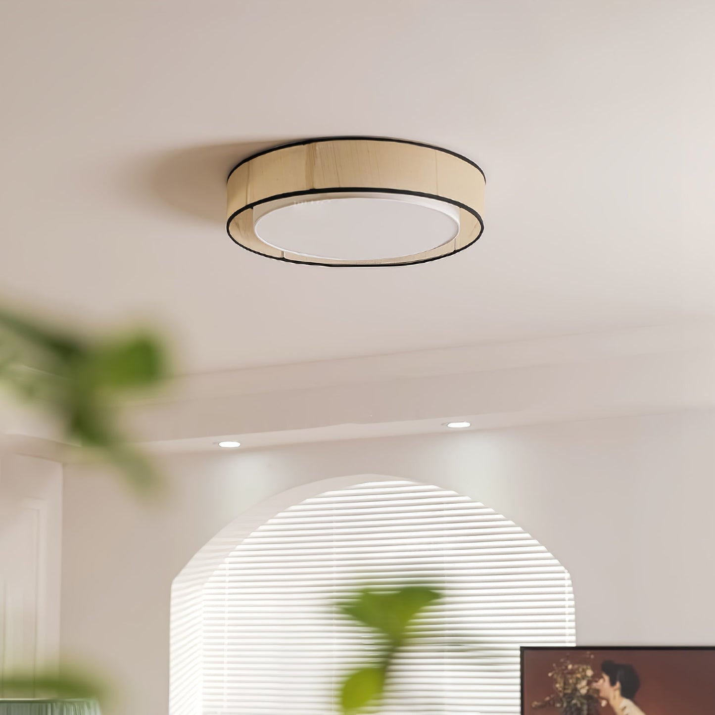 Drum Rould Ceiling Lamp