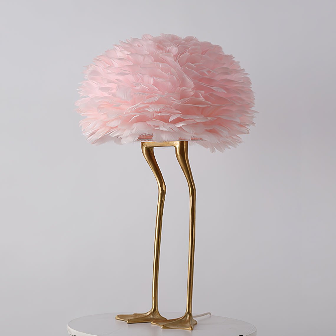 Duck Feet Feather Table Lamp