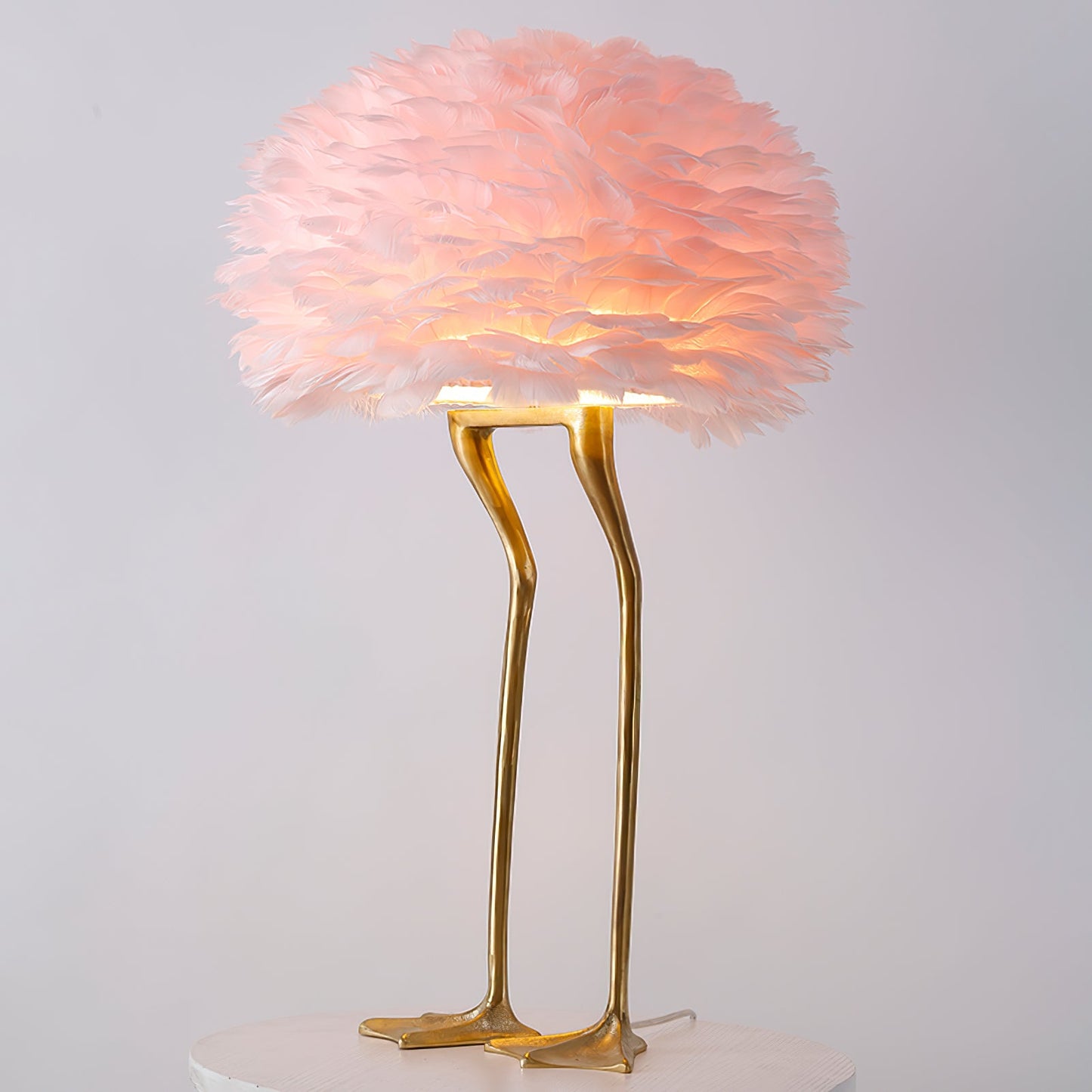 Duck Feet Feather Table Lamp