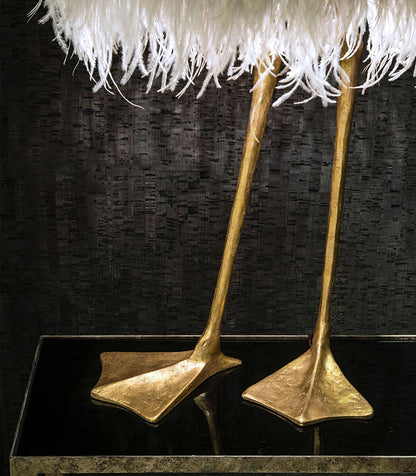 Duck Feet Feather Table Lamp