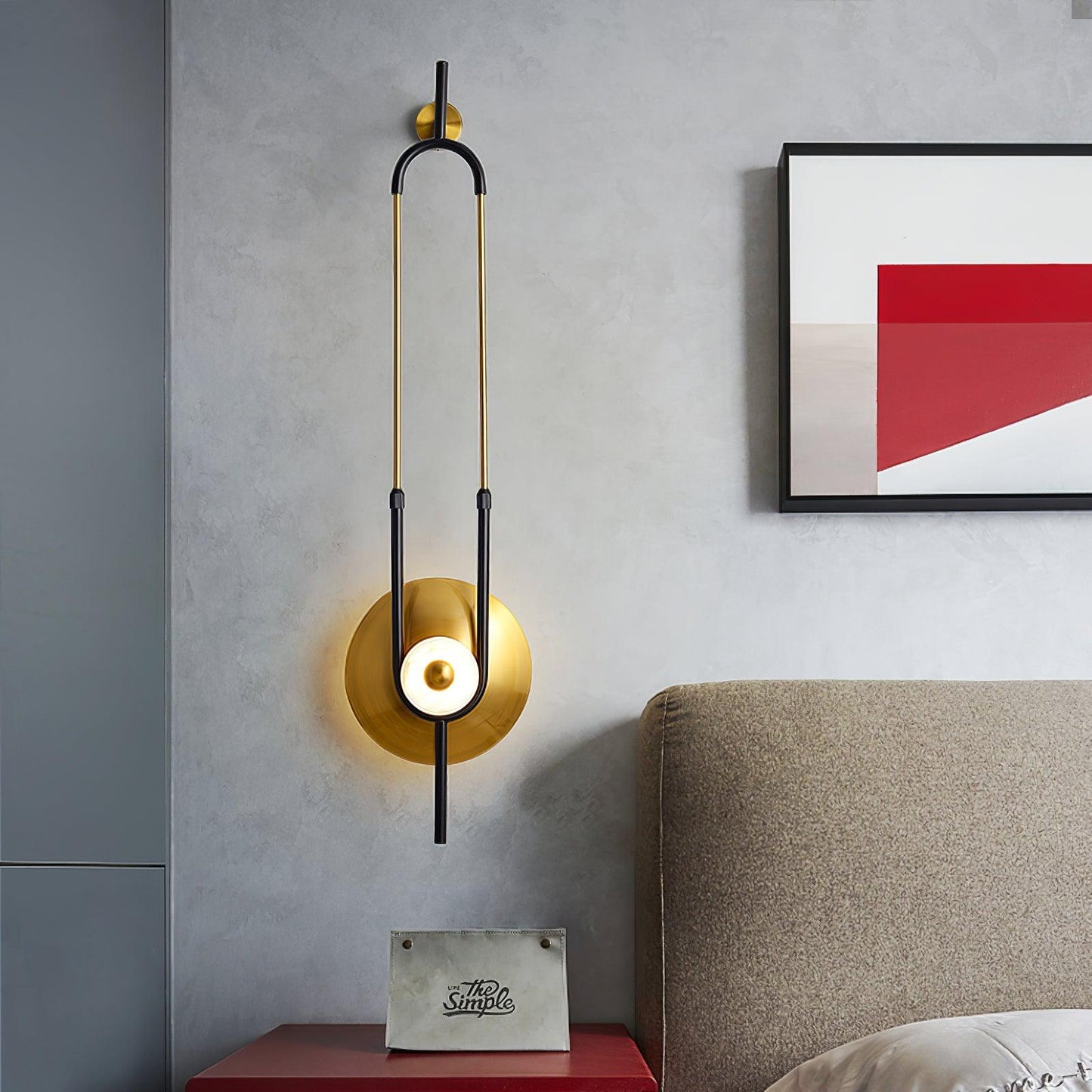 Ellipse Ring Marble Wall Light