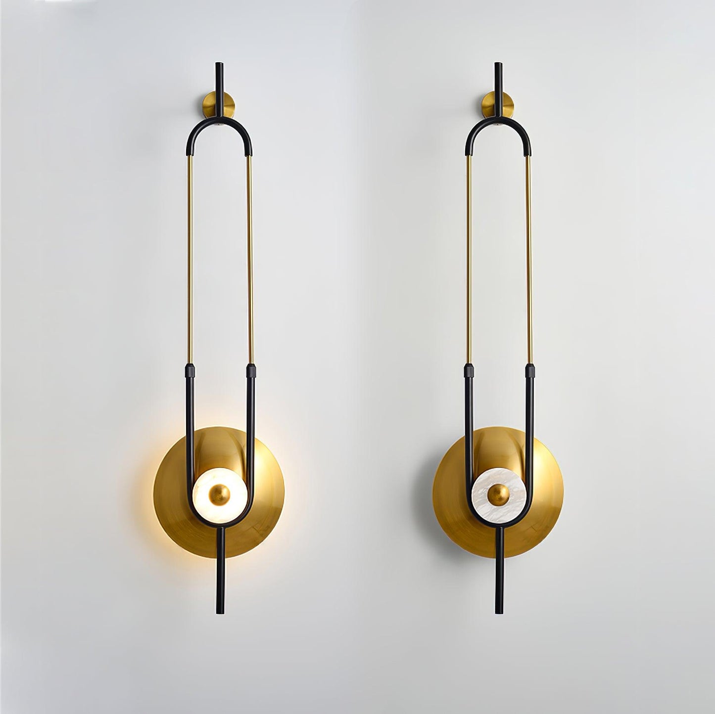 Ellipse Ring Marble Wall Light