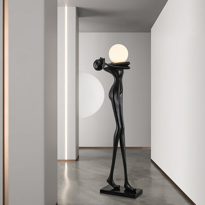 Embrace Ball Sculpture Floor Lamp