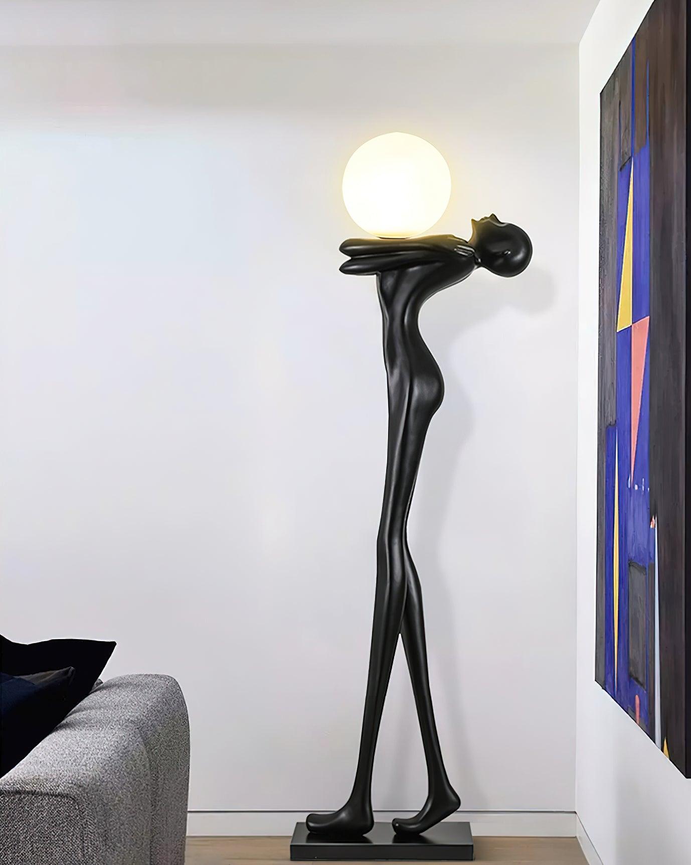 Embrace Ball Sculpture Floor Lamp