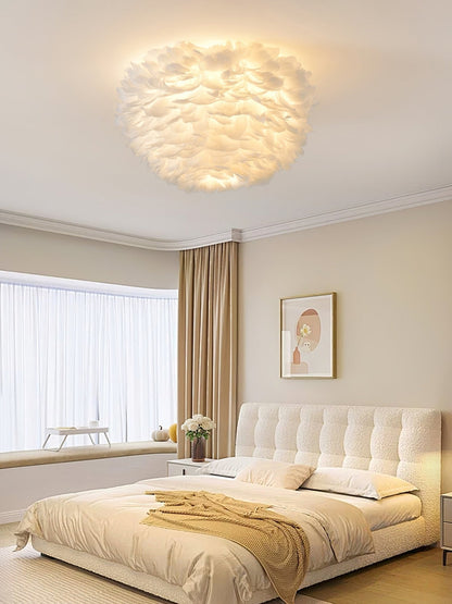 Feathered Ceiling Lamp