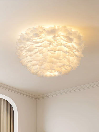 Feathered Ceiling Lamp