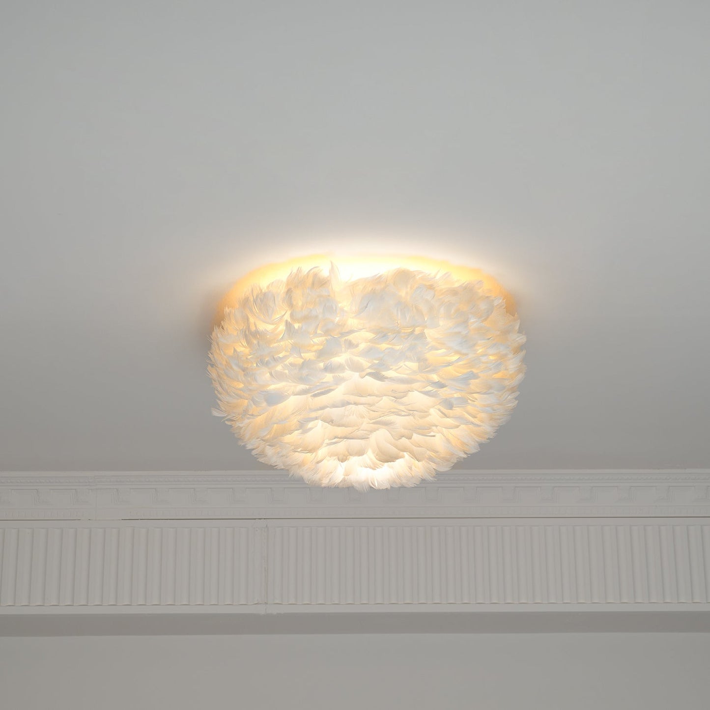 Feathered Ceiling Lamp