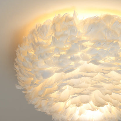 Feathered Ceiling Lamp