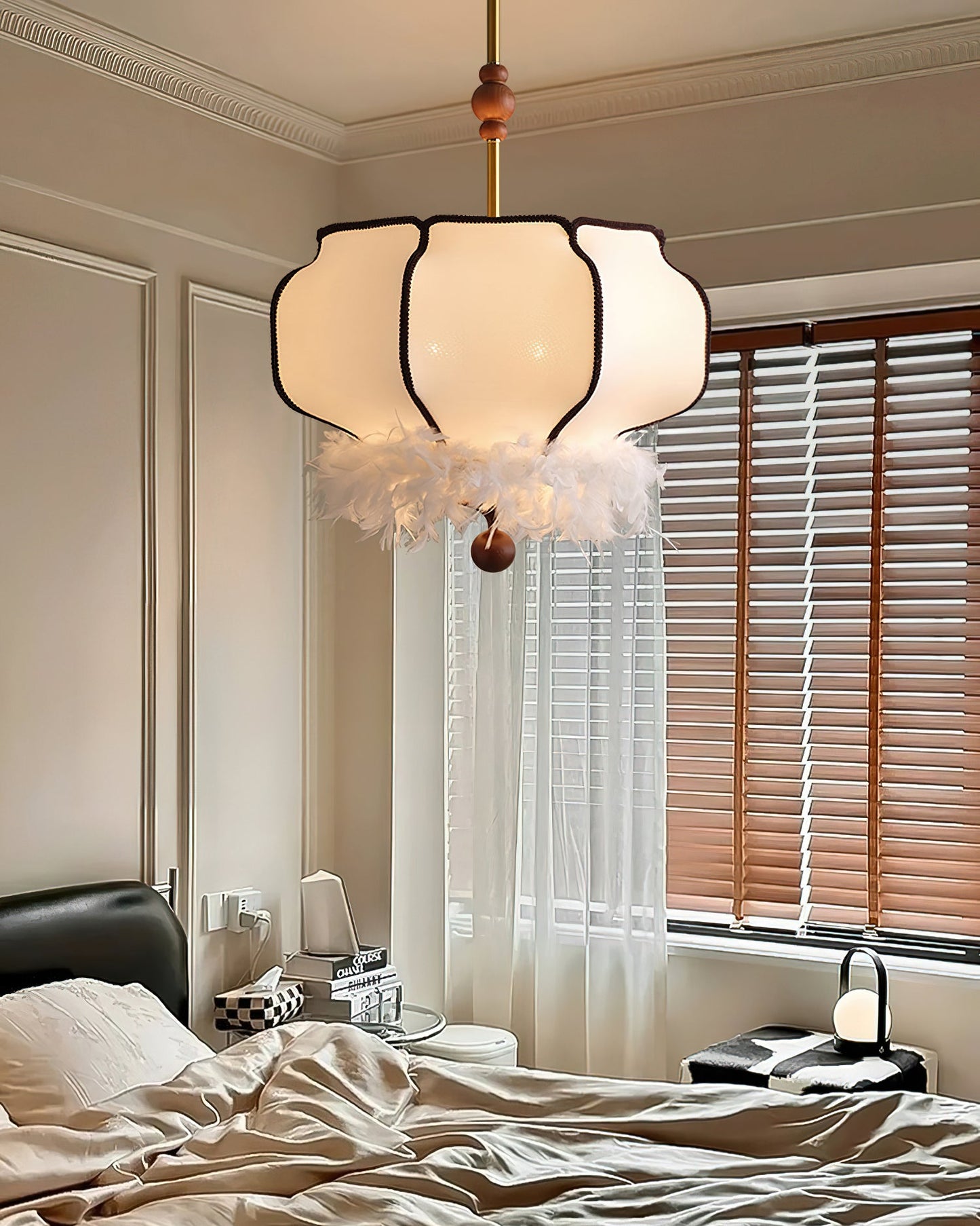 Feathered Lantern Pendant Light