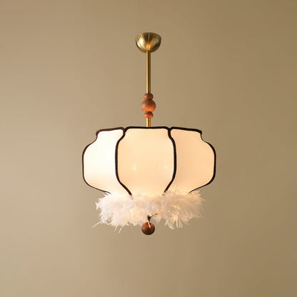 Feathered Lantern Pendant Light