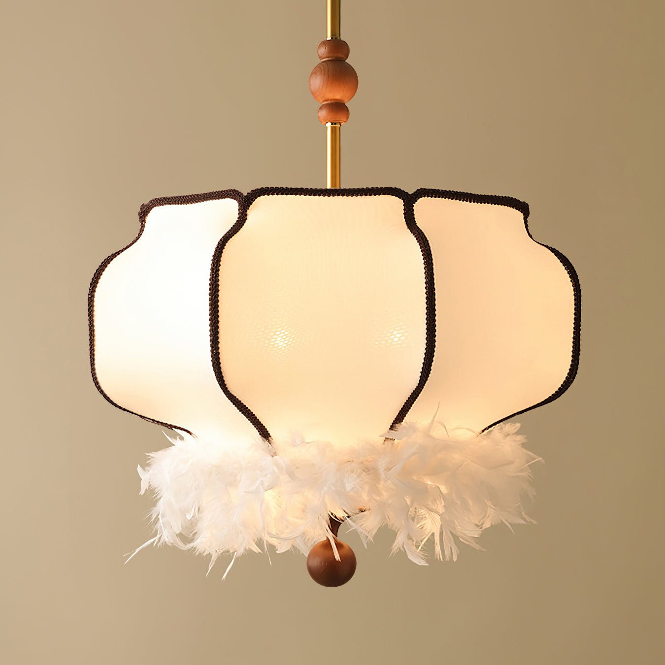 Feathered Lantern Pendant Light