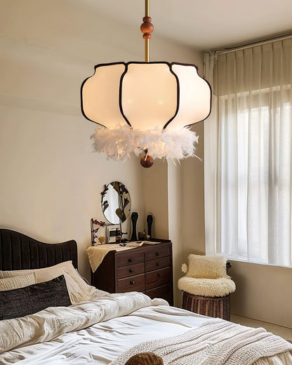 Feathered Lantern Pendant Light