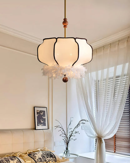 Feathered Lantern Pendant Light