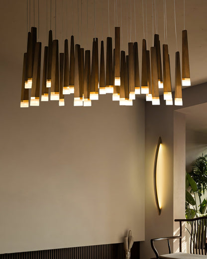 Firewood Stick Chandelier