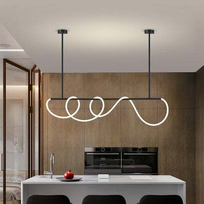 Flexible Linear Curve Chandelier