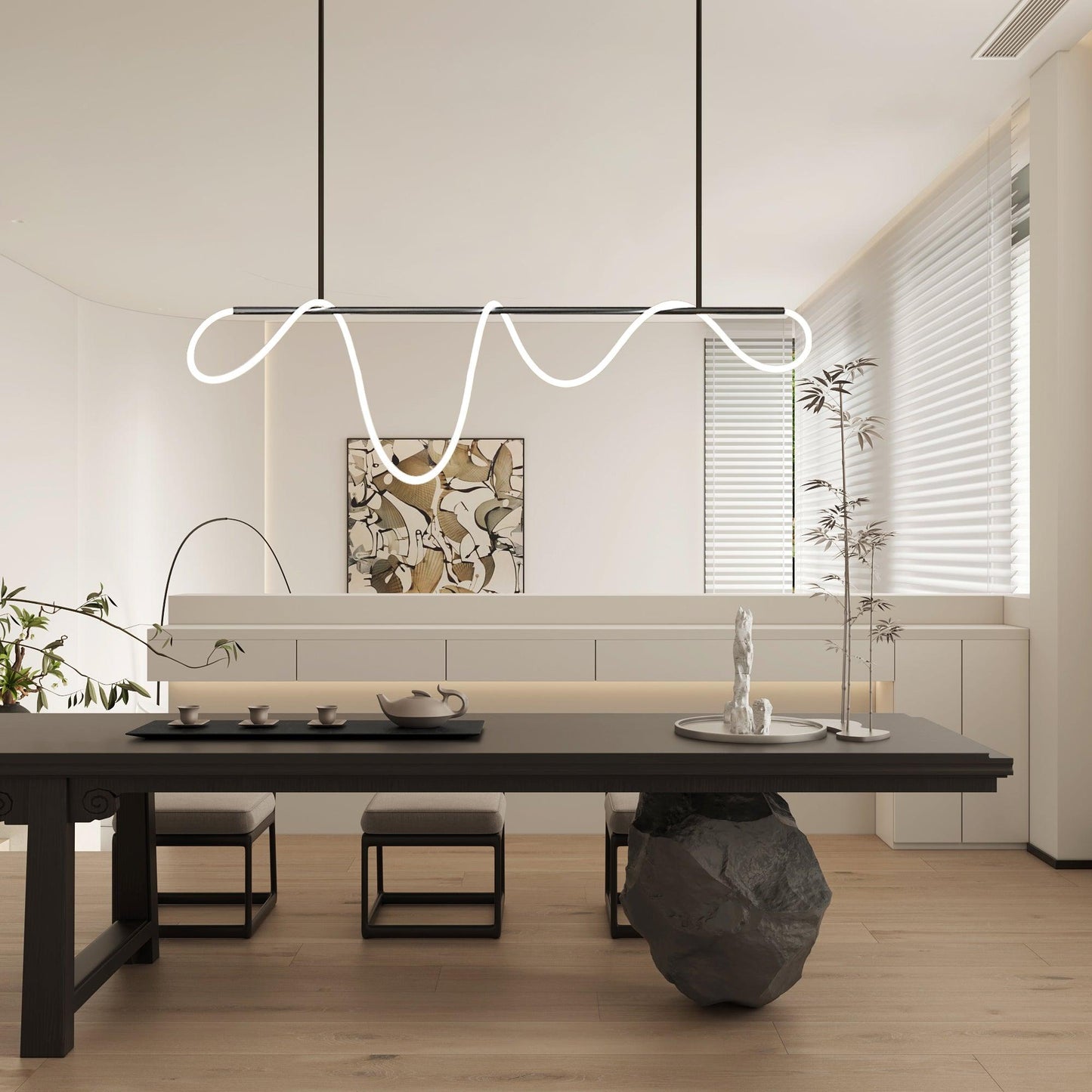 Flexible Linear Curve Chandelier