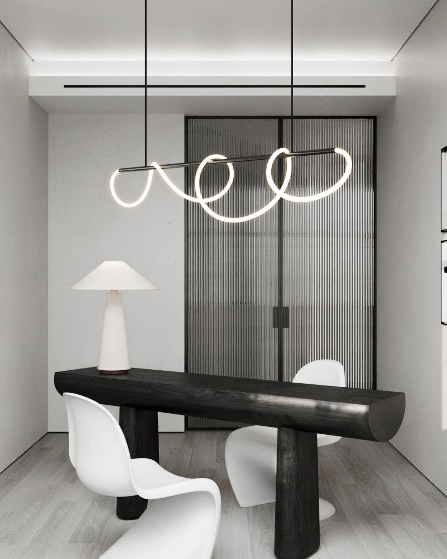 Flexible Linear Curve Chandelier