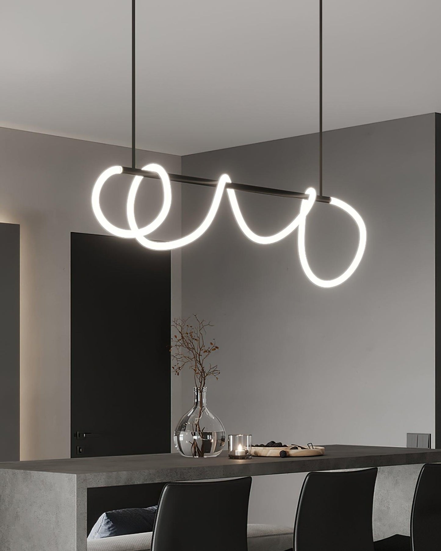 Flexible Linear Curve Chandelier