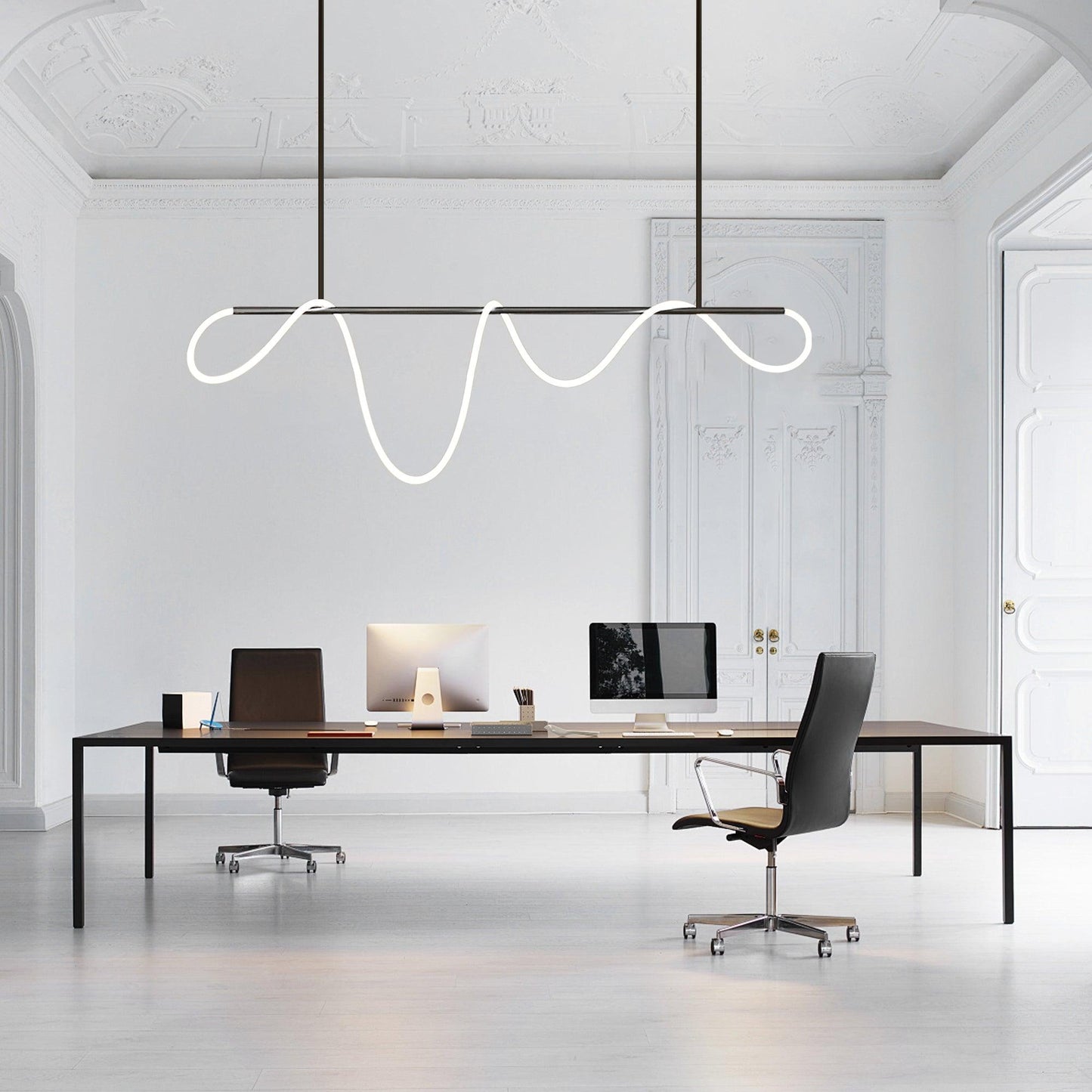 Flexible Linear Curve Chandelier