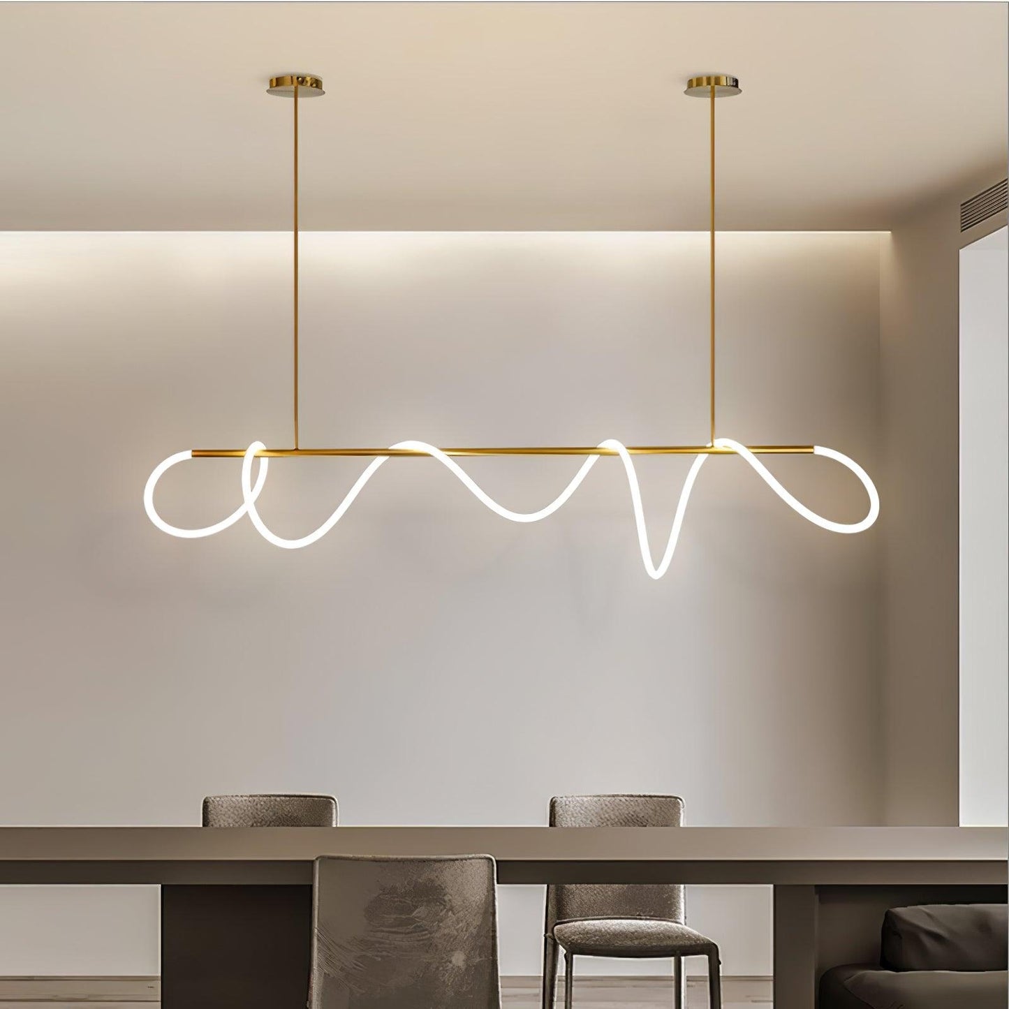 Flexible Linear Curve Chandelier